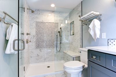 Walk-In Shower with Modern Fixtures